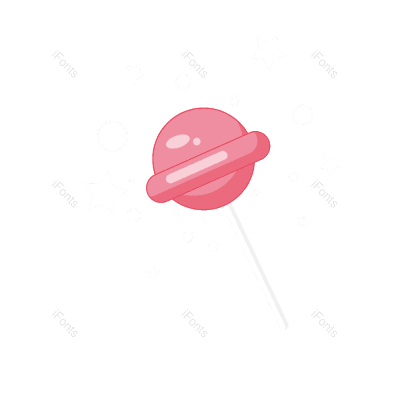 卡通棒棒糖图片,粉色元素,PNG,免抠素材